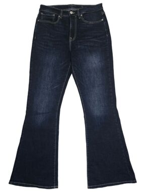 ​Lucky Brand Stevie High Rise Flare Jeans Dark Wash Size 10/30 Boho Retro